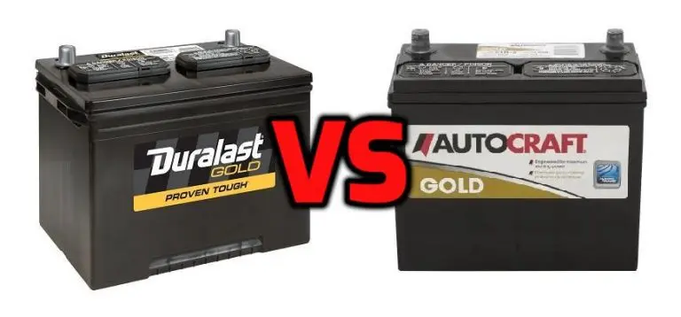 Autocraft Vs Duralast Battery Comparison Table 7661